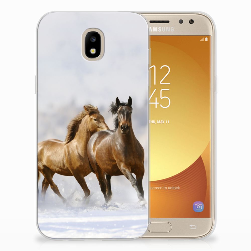 Samsung Galaxy J5 2017 TPU Hoesje Paarden