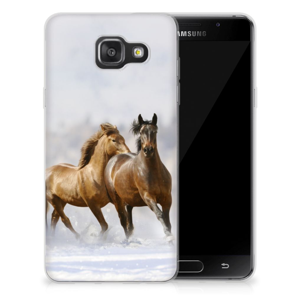 Samsung Galaxy A3 2016 Uniek TPU Hoesje Paarden