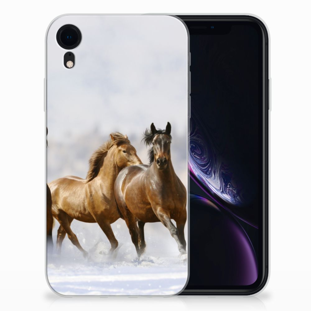 Apple iPhone Xr Uniek TPU Hoesje Paarden