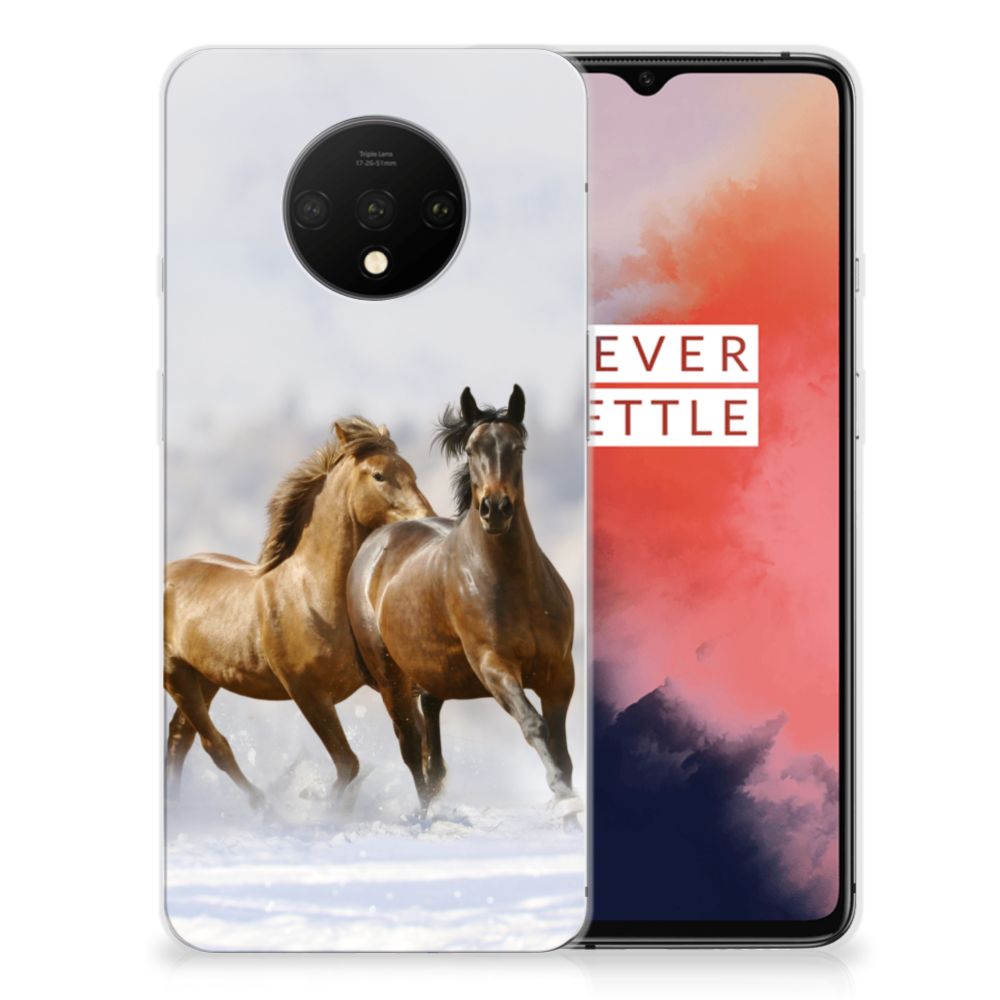 OnePlus 7T TPU Hoesje Paarden