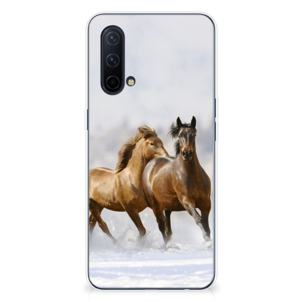 OnePlus Nord CE 5G TPU Hoesje Paarden