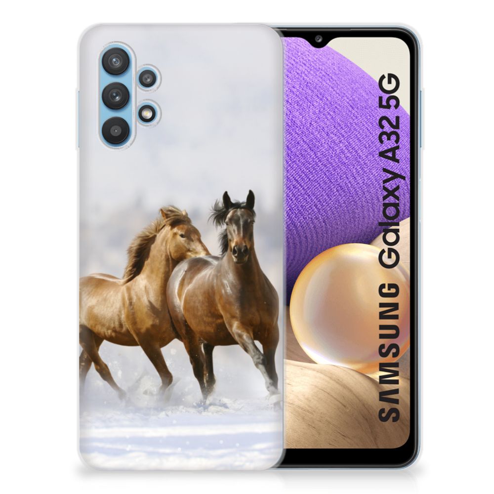 Samsung Galaxy A32 5G TPU Hoesje Paarden
