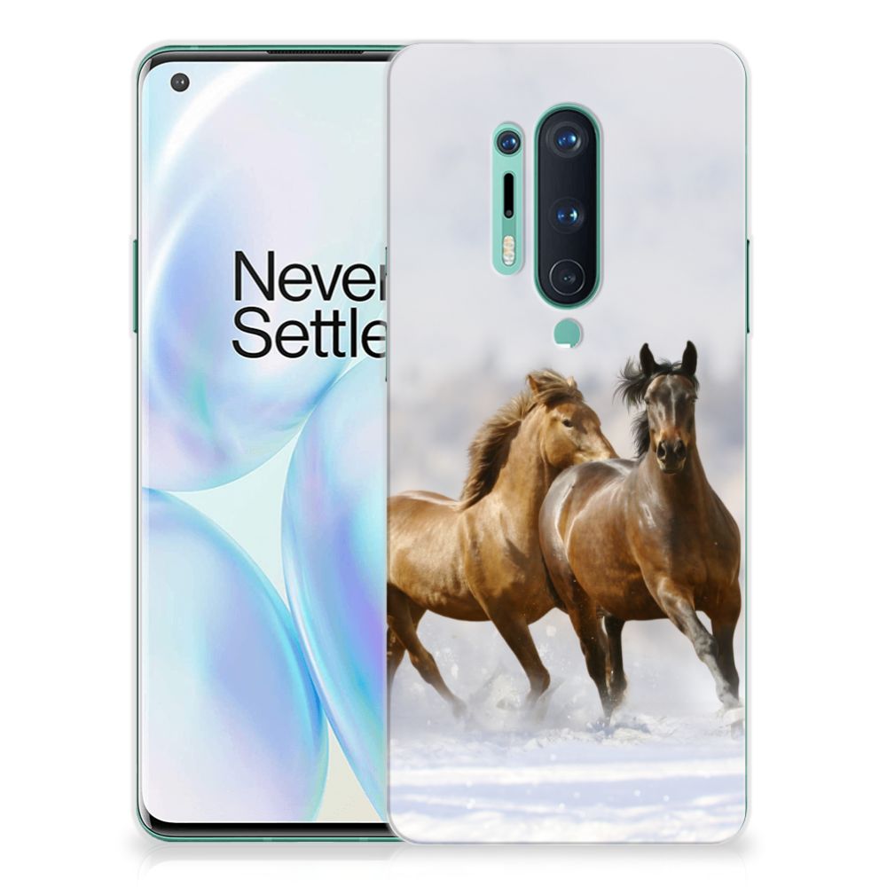 OnePlus 8 Pro TPU Hoesje Paarden