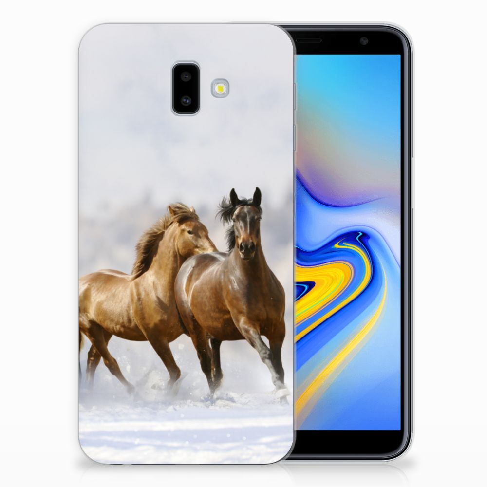 Samsung Galaxy J6 Plus (2018) Uniek TPU Hoesje Paarden