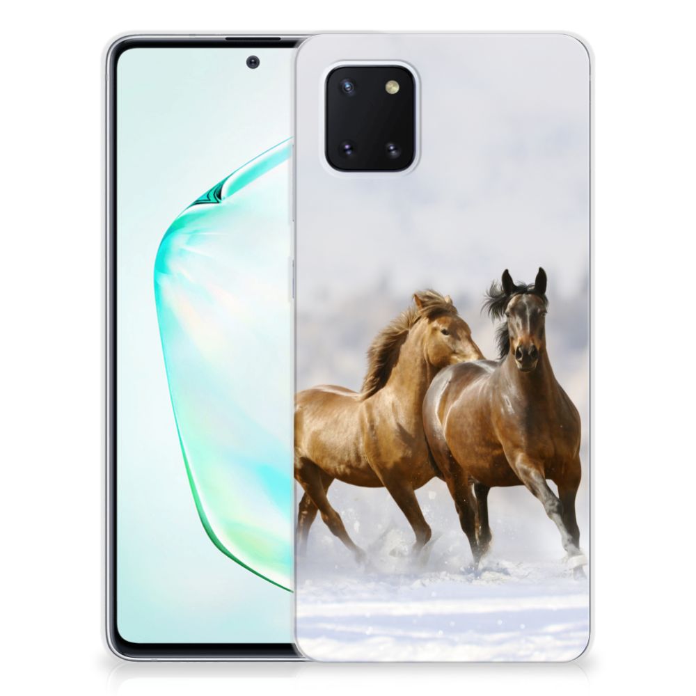 Samsung Galaxy Note 10 Lite TPU Hoesje Paarden