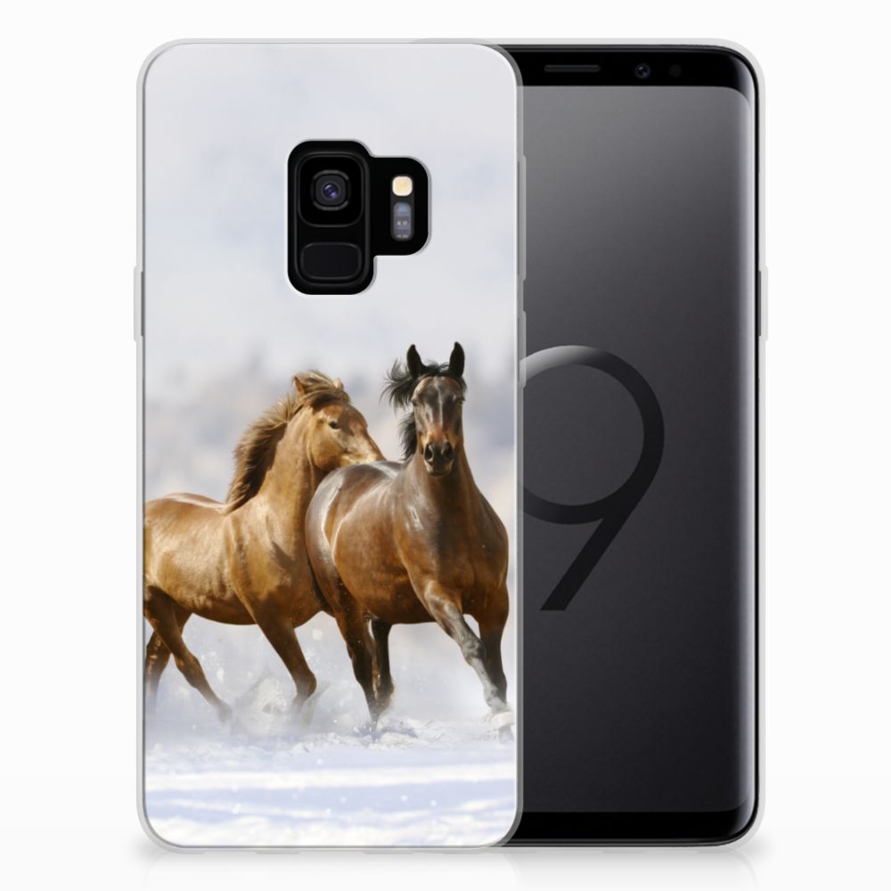 Samsung Galaxy S9 TPU Hoesje Paarden
