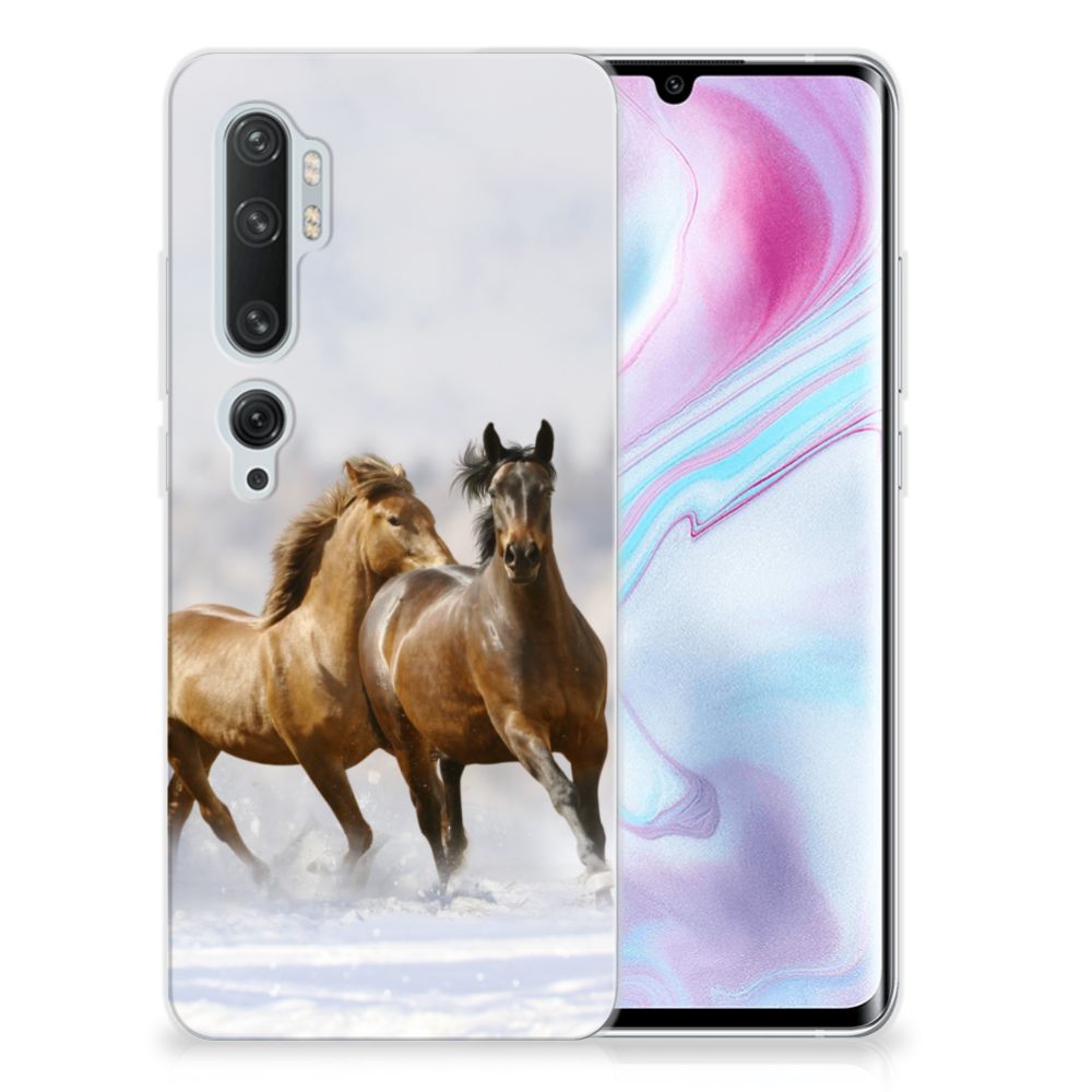 Xiaomi Mi Note 10 Pro TPU Hoesje Paarden