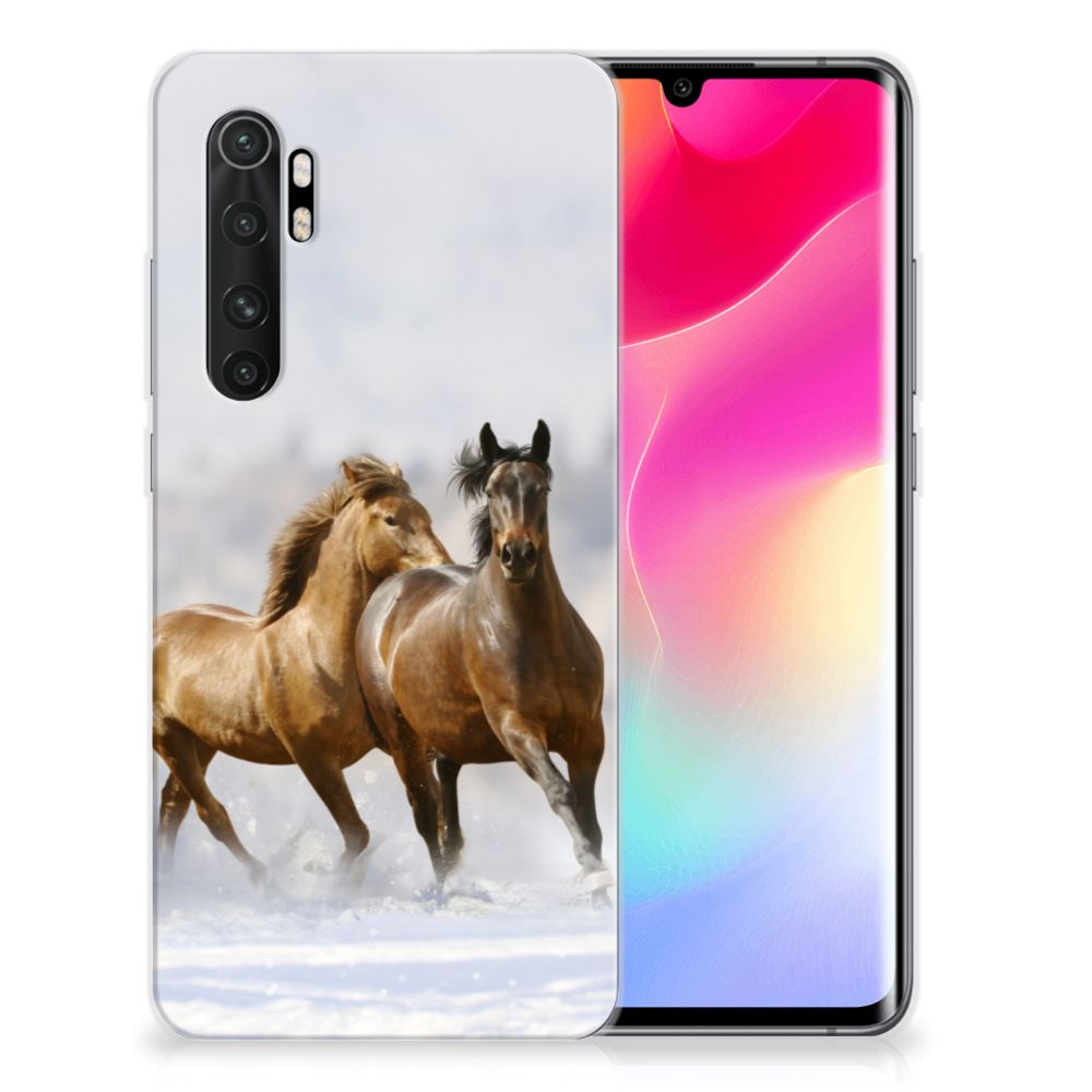Xiaomi Mi Note 10 Lite TPU Hoesje Paarden