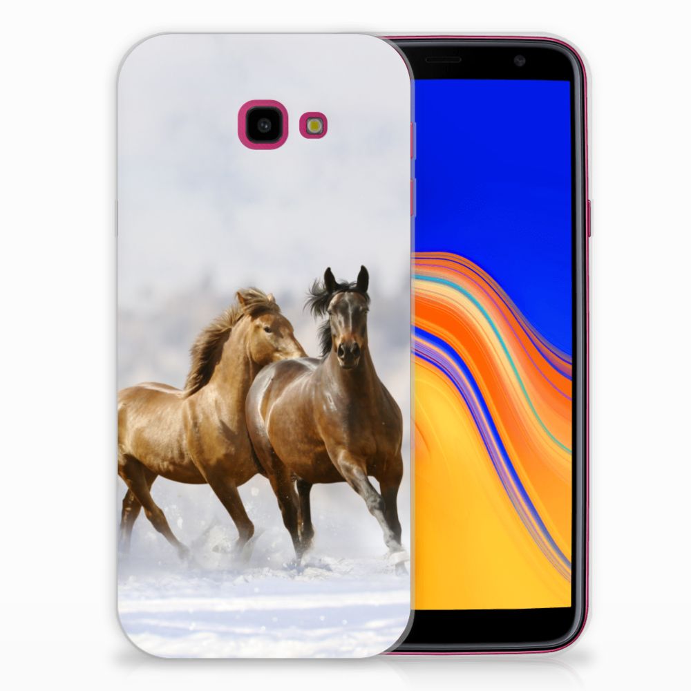 Samsung Galaxy J4 Plus (2018) TPU Hoesje Paarden