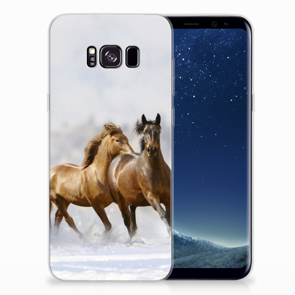 Samsung Galaxy S8 Plus TPU Hoesje Paarden