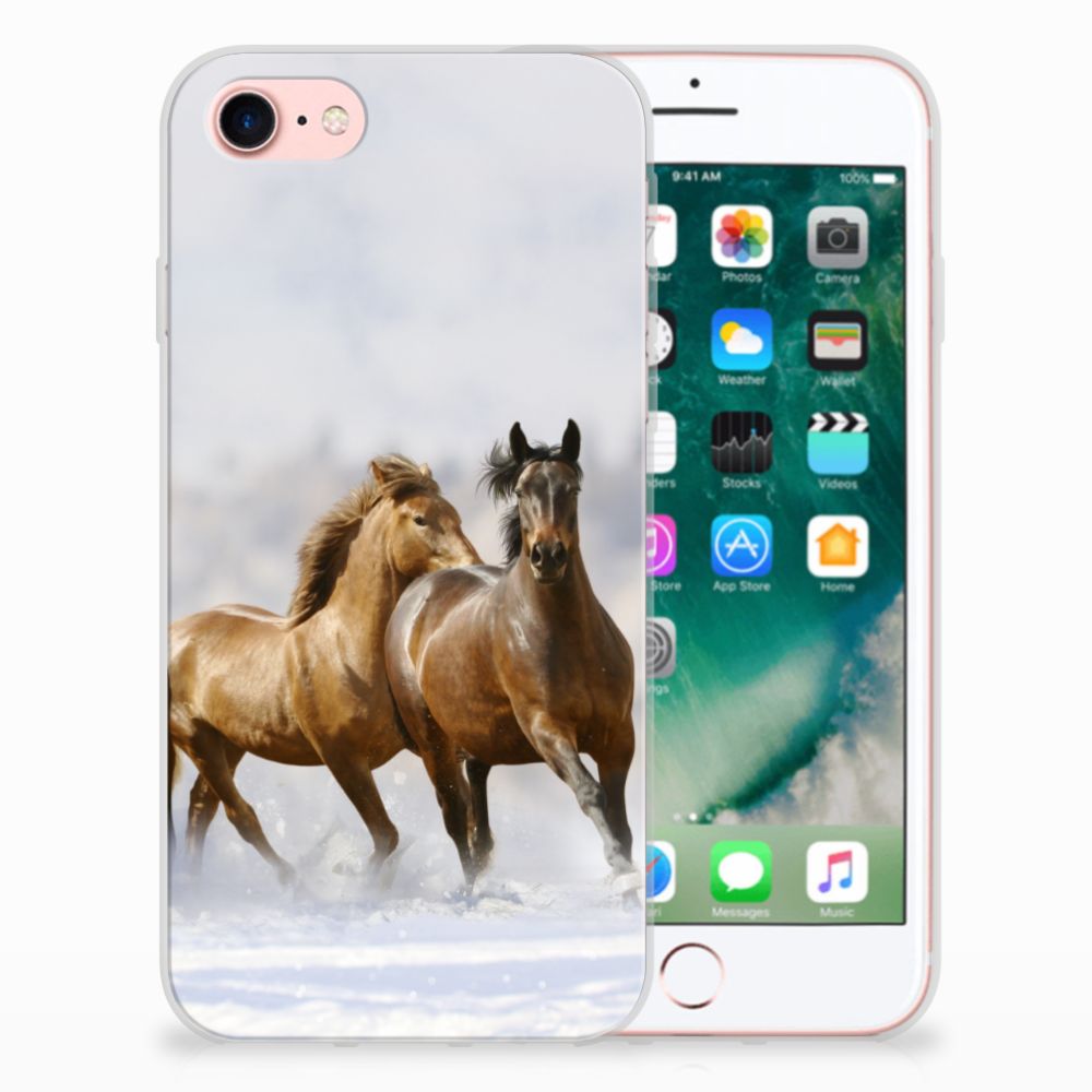 iPhone SE 2022 | SE 2020 | 8 | 7 TPU Hoesje Paarden