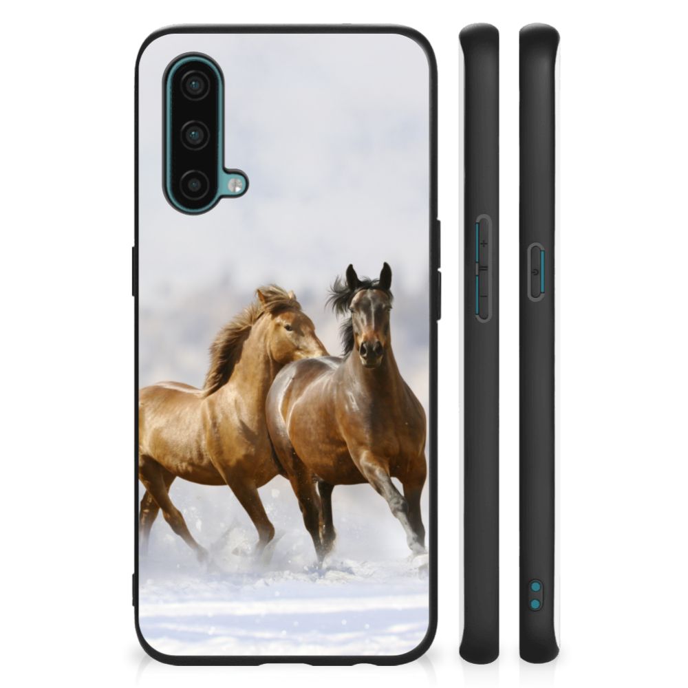 OnePlus Nord CE 5G Dierenprint Telefoonhoesje Paarden