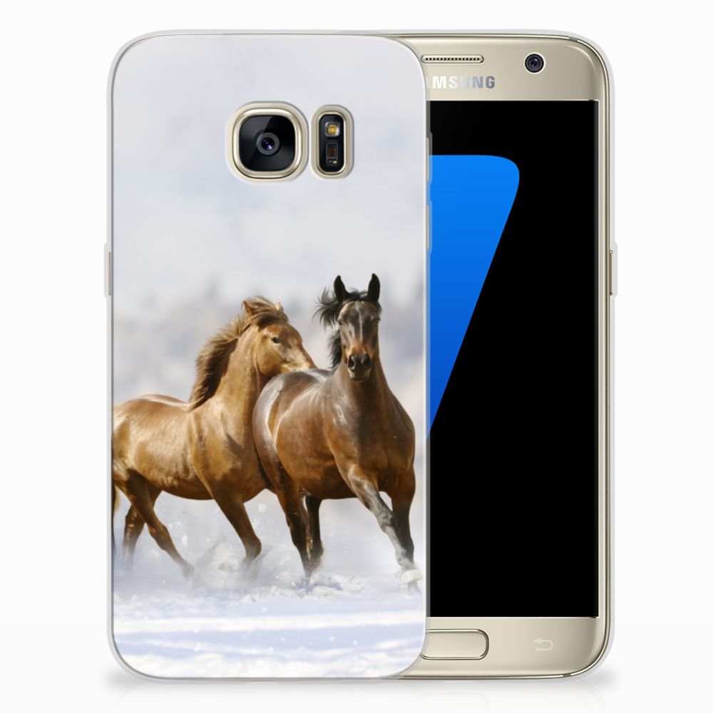 Samsung Galaxy S7 TPU Hoesje Paarden