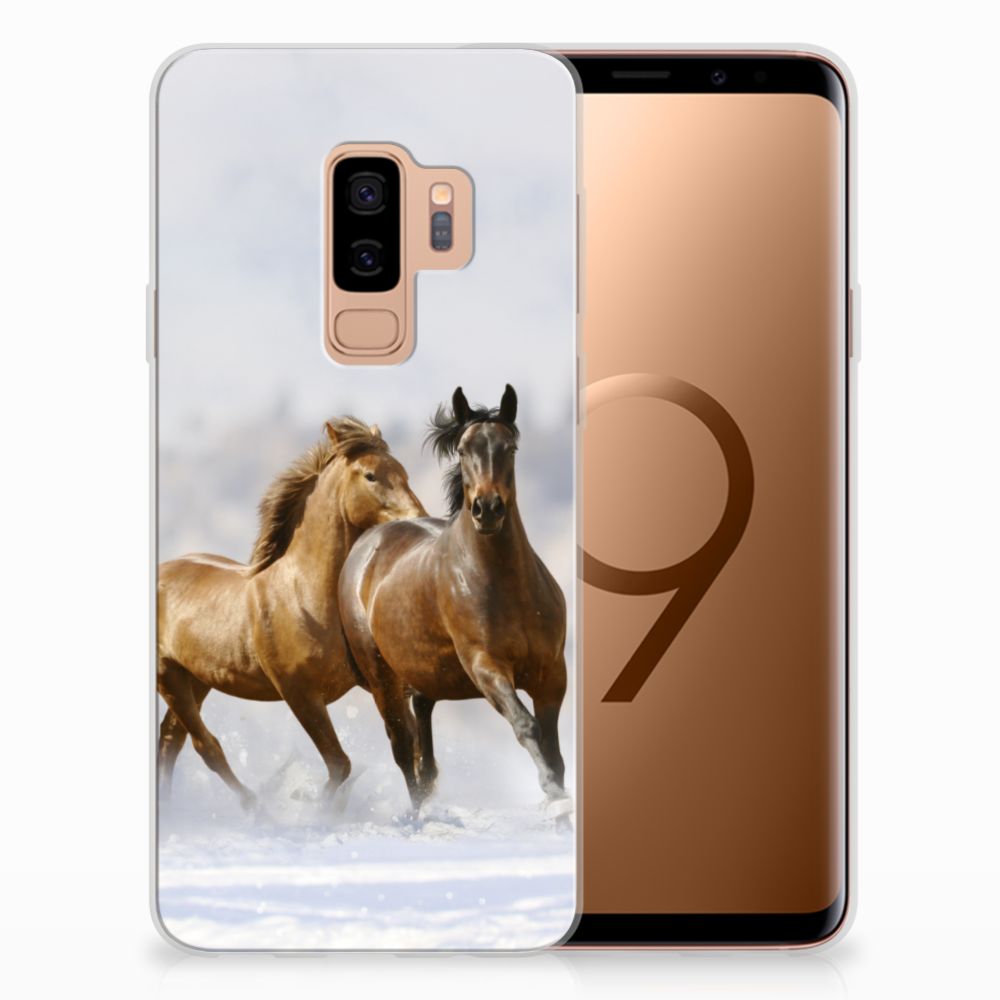 Samsung Galaxy S9 Plus TPU Hoesje Paarden