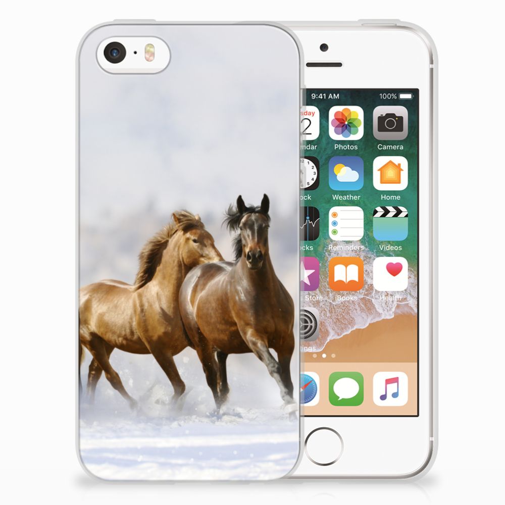 Apple iPhone SE | 5S TPU Hoesje Paarden