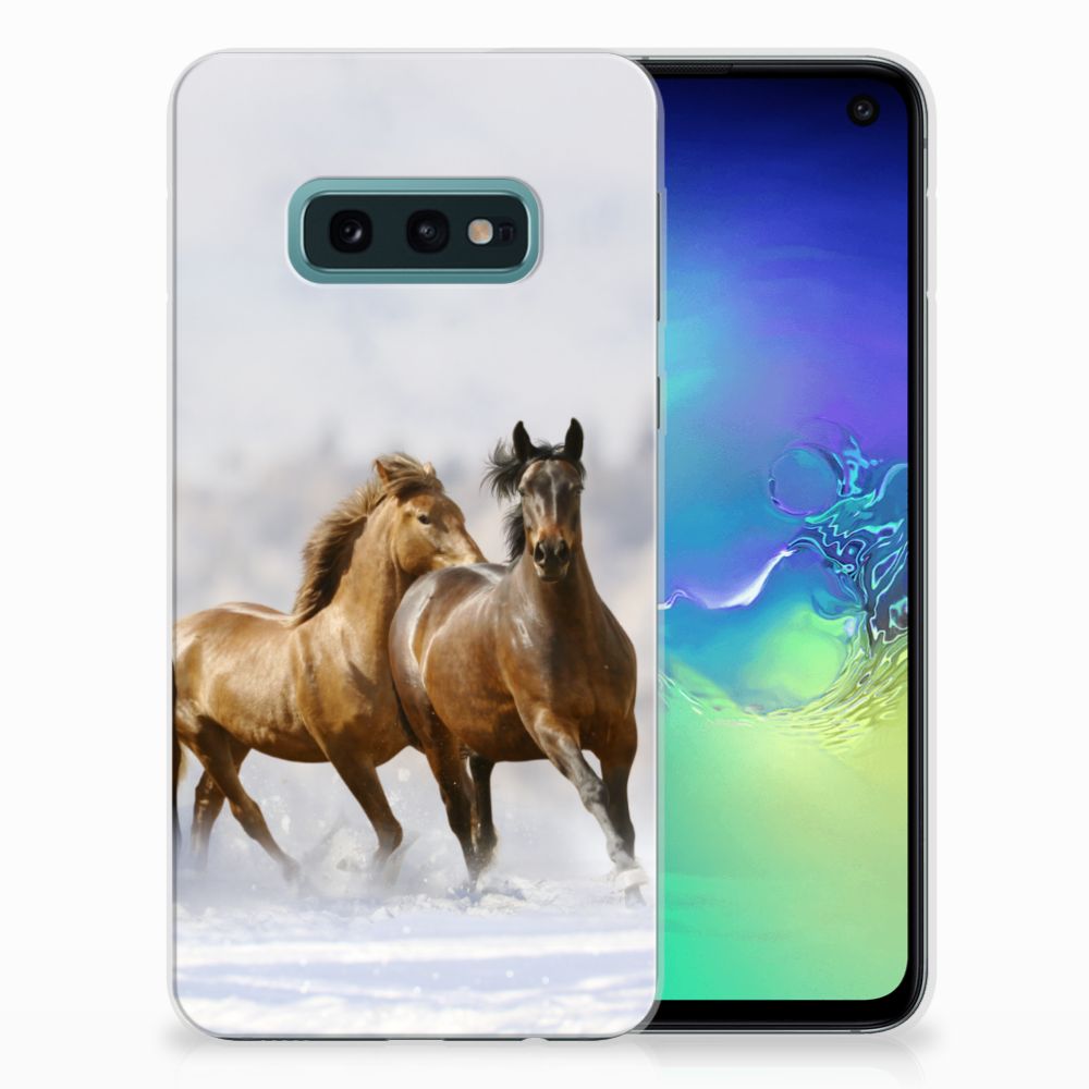 Samsung Galaxy S10e TPU Hoesje Paarden