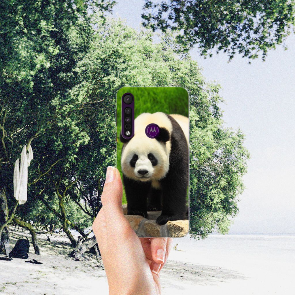 Motorola One Macro TPU Hoesje Panda