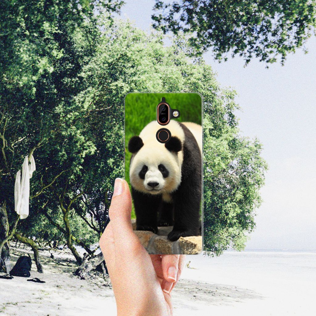 Nokia 7 Plus TPU Hoesje Panda