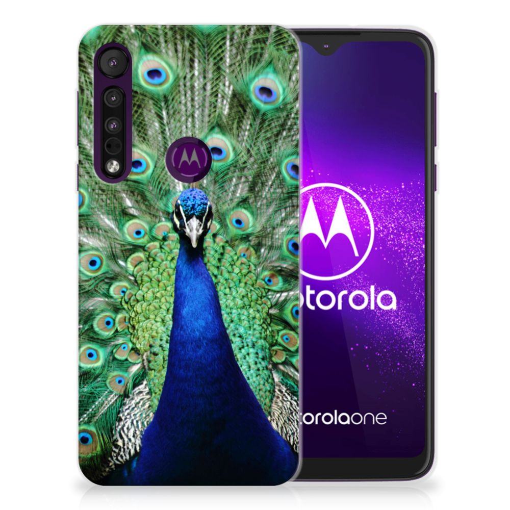 Motorola One Macro TPU Hoesje Pauw