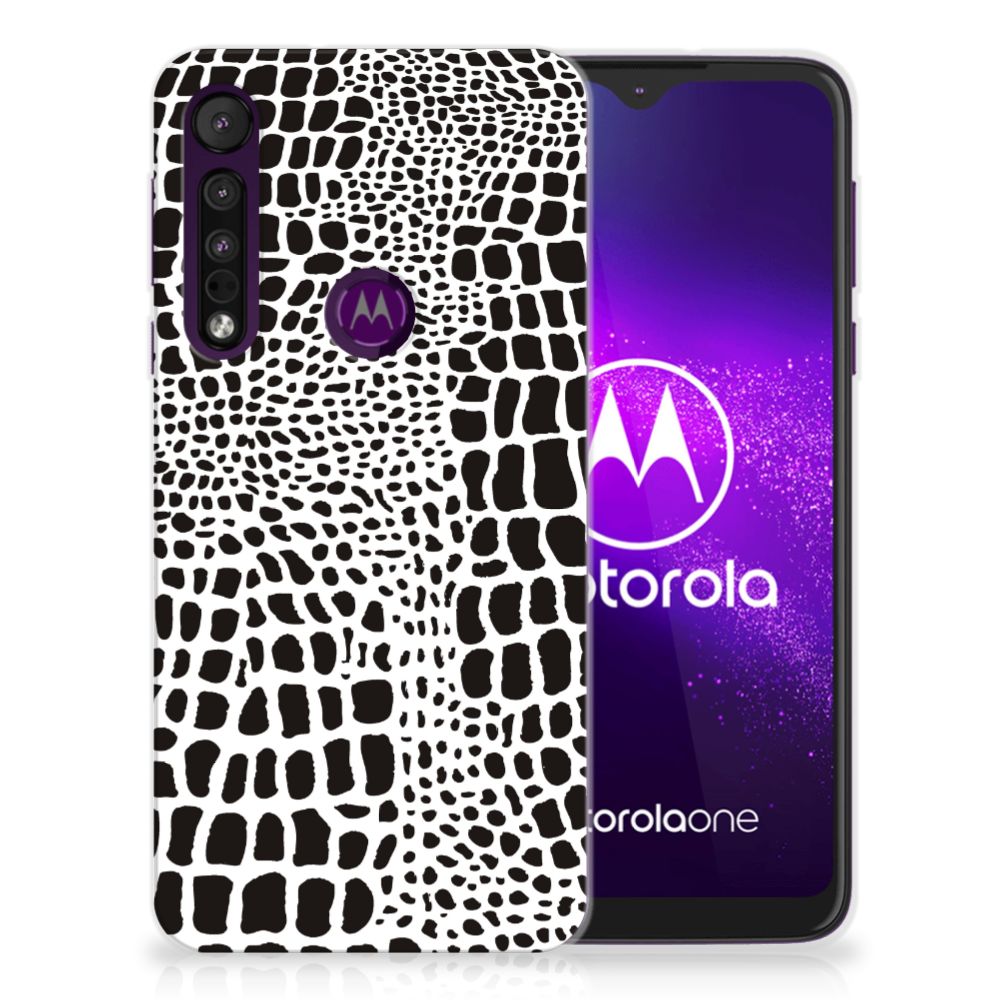 Motorola One Macro TPU Hoesje Slangenprint