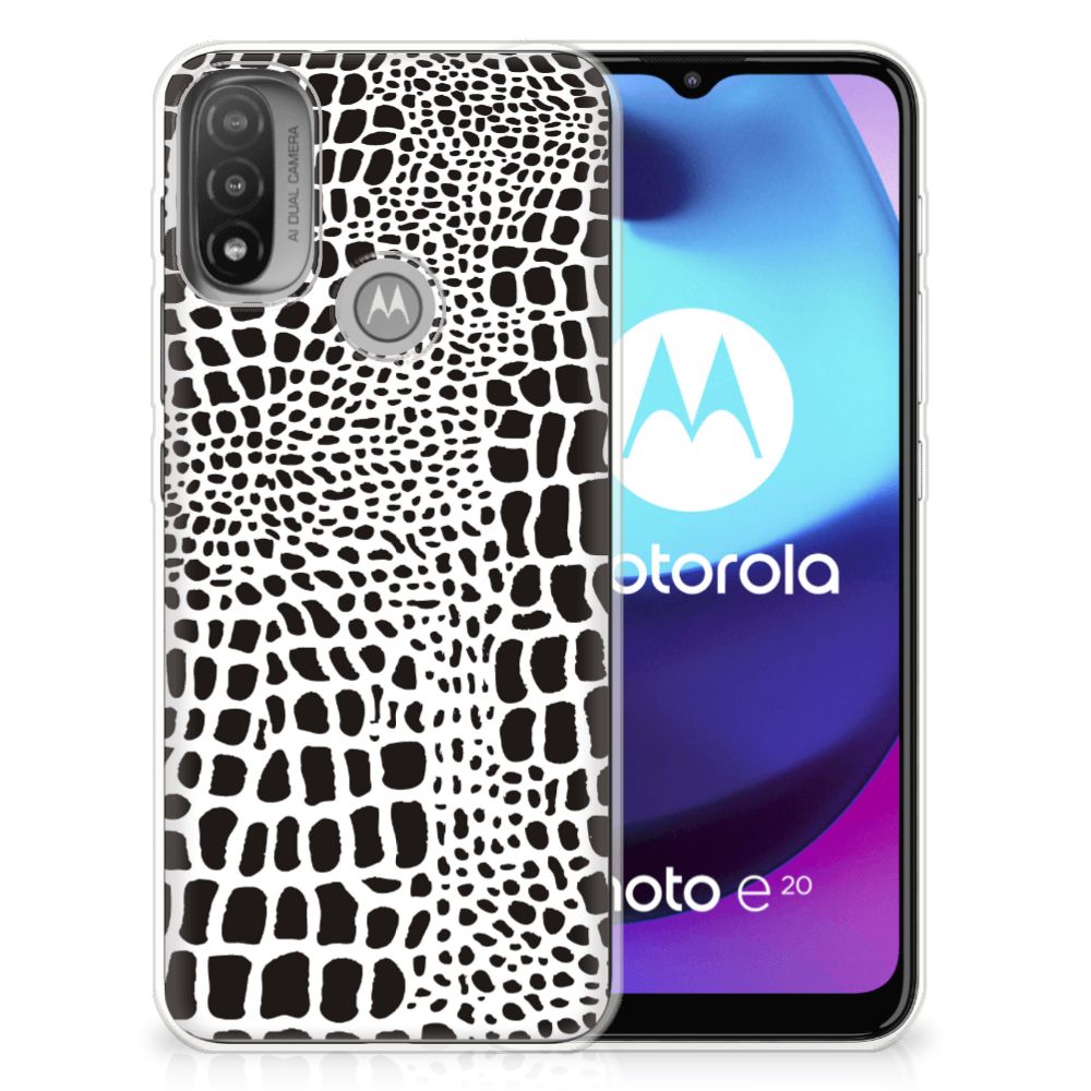 Motorola Moto E20 | E40 TPU Hoesje Slangenprint