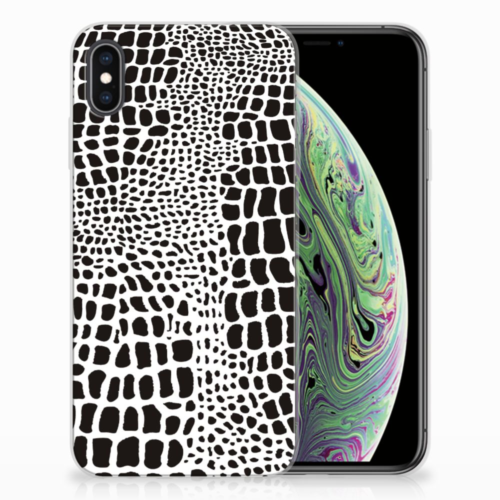 Apple iPhone Xs Max TPU Hoesje Slangenprint