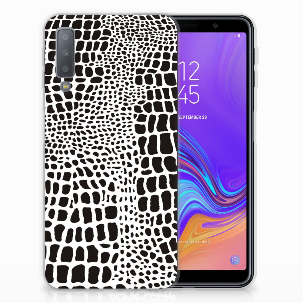 Samsung Galaxy A7 (2018) TPU Hoesje Slangenprint
