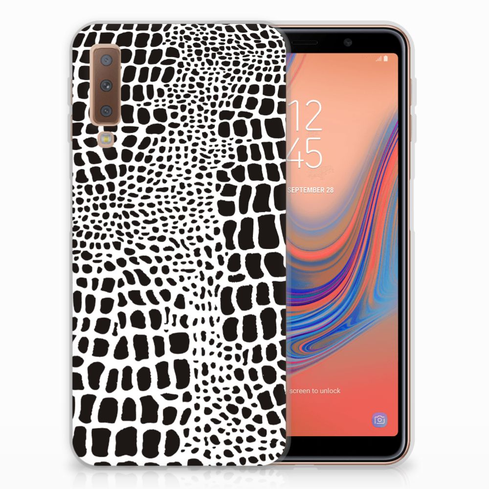 Samsung Galaxy A7 (2018) TPU Hoesje Slangenprint