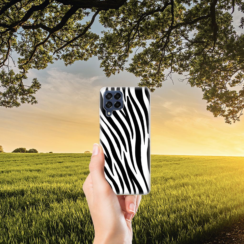 Samsung Galaxy M53 TPU Hoesje Zebra