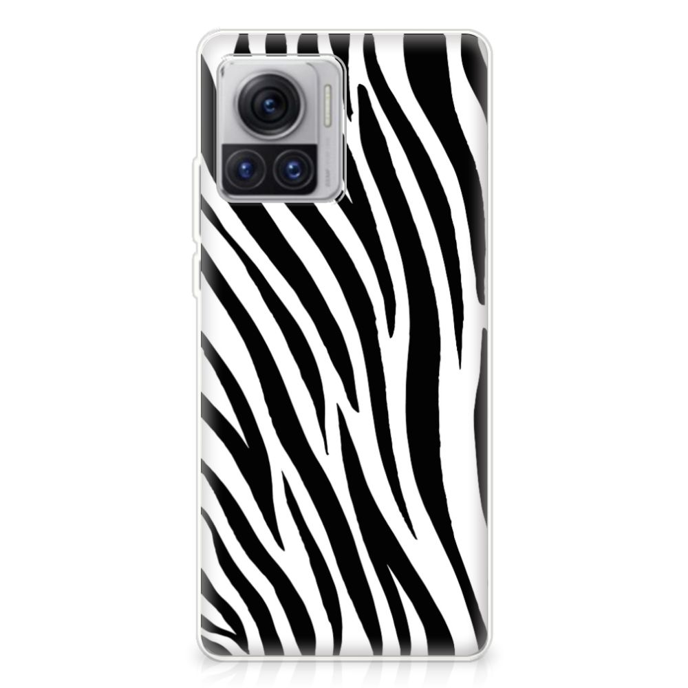 Motorola Moto X30 Pro TPU Hoesje Zebra
