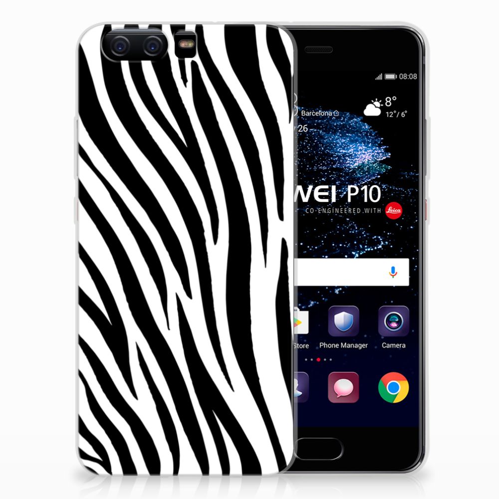 Huawei P10 TPU Hoesje Design Zebra