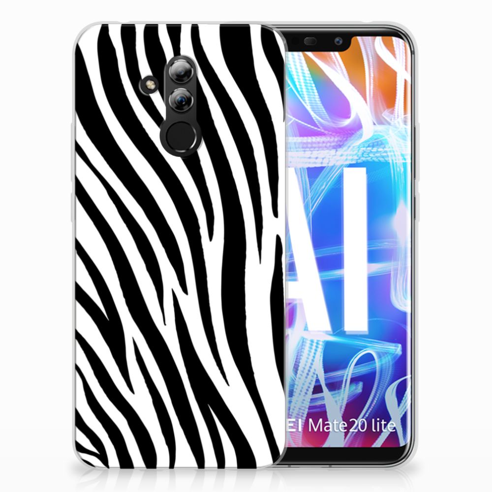 Huawei Mate 20 Lite TPU Hoesje Zebra