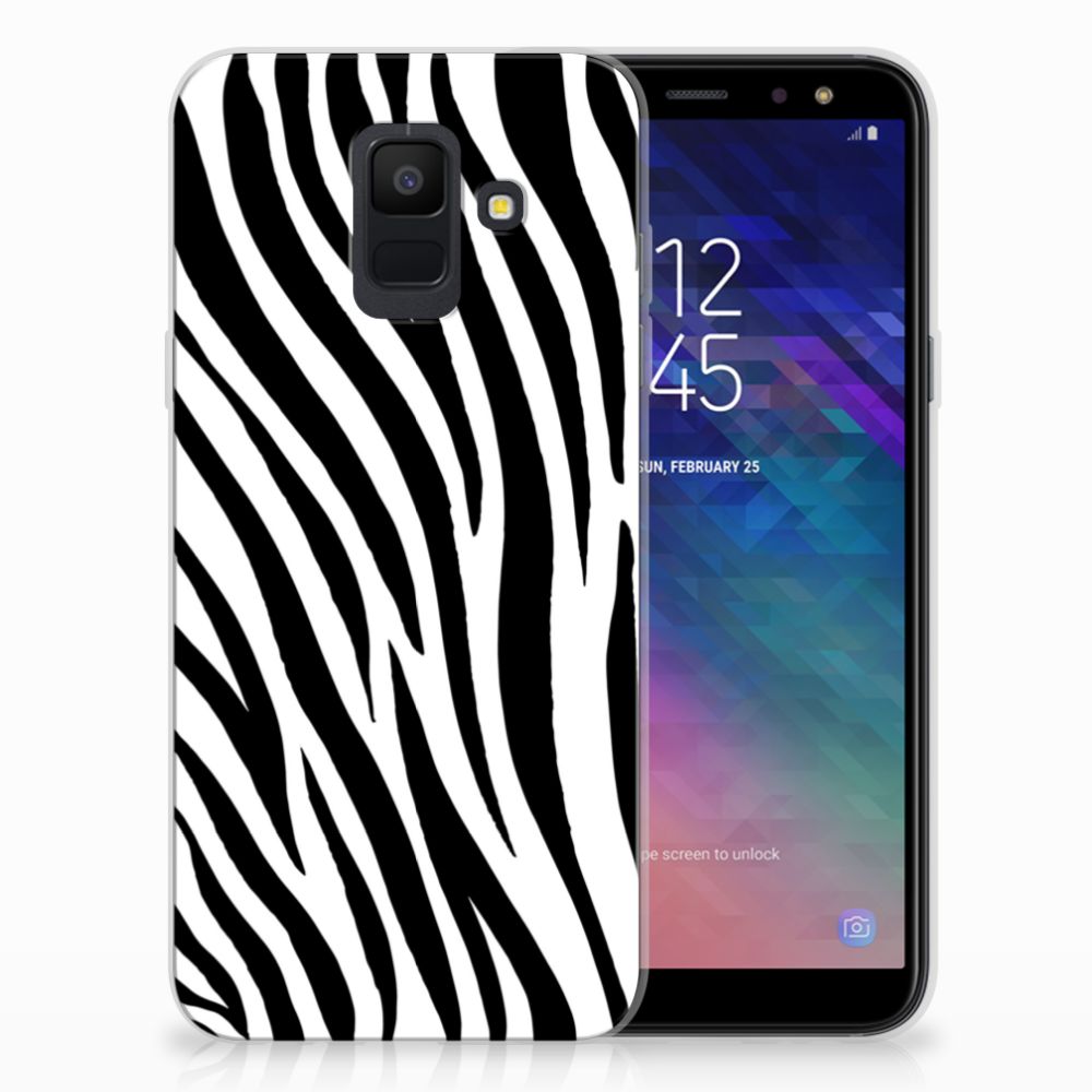 Samsung Galaxy A6 (2018) TPU Hoesje Design Zebra