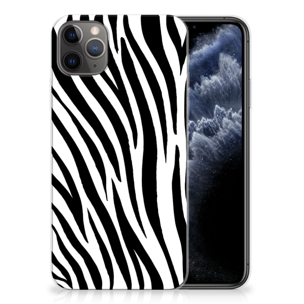 Apple iPhone 11 Pro Max TPU Hoesje Zebra