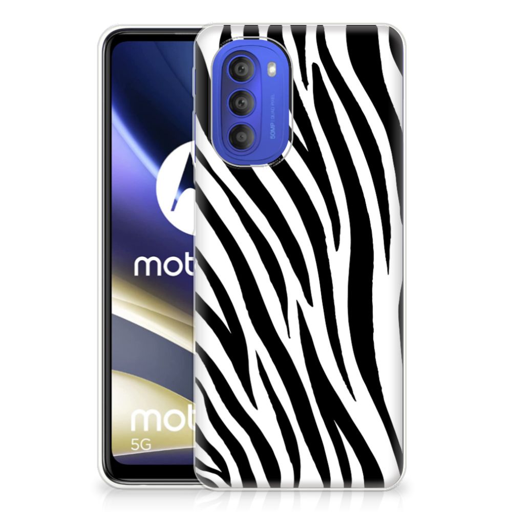 Motorola Moto G51 5G TPU Hoesje Zebra