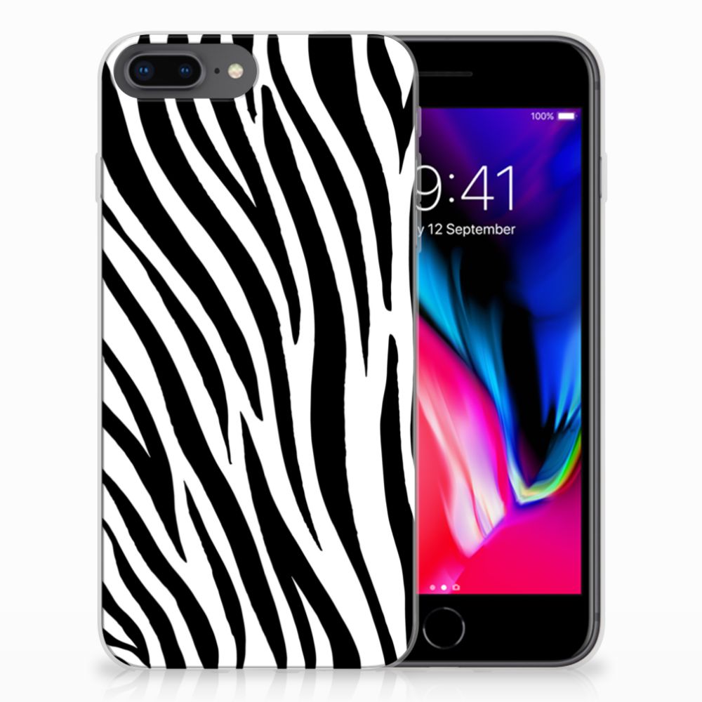 Apple iPhone 7 Plus | 8 Plus TPU Hoesje Zebra