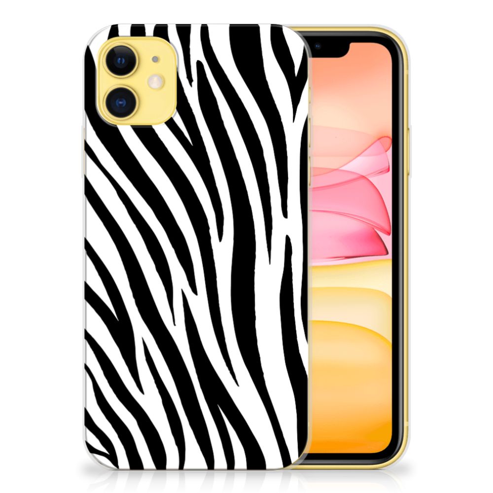 Apple iPhone 11 TPU Hoesje Zebra