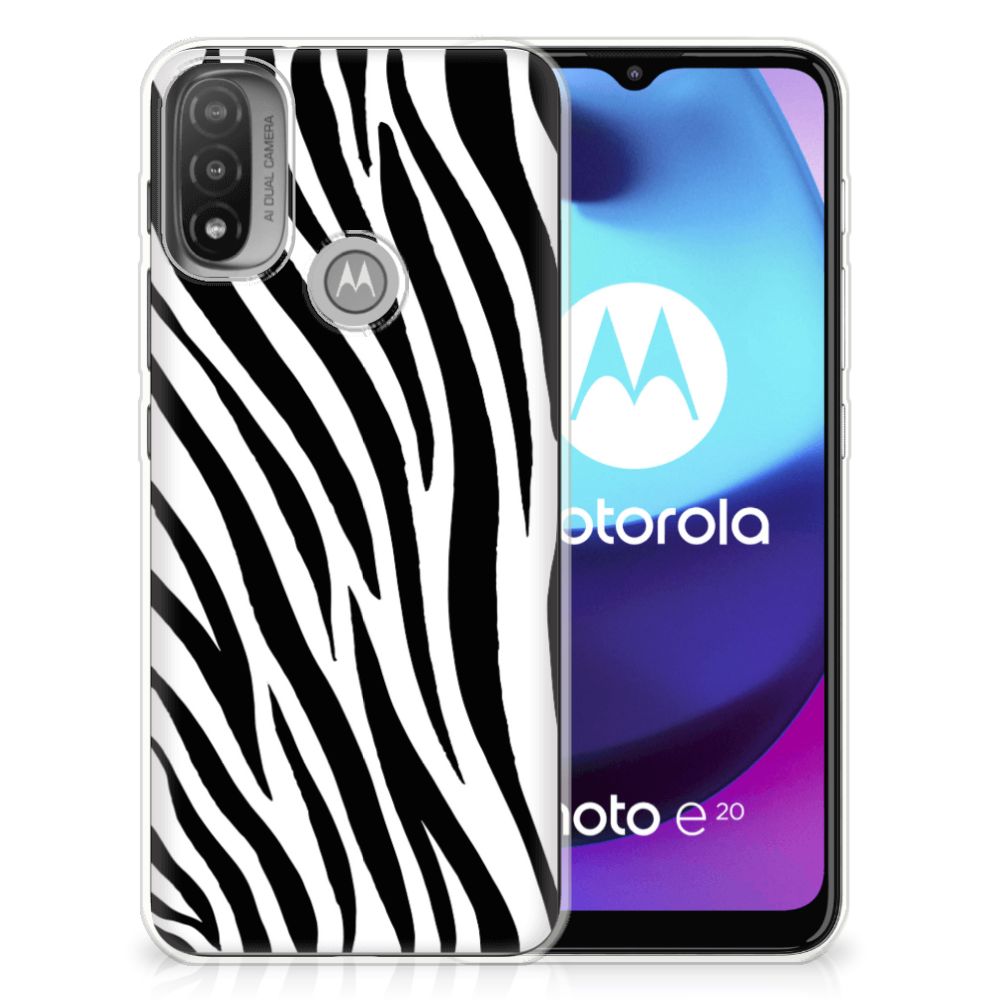 Motorola Moto E20 | E40 TPU Hoesje Zebra