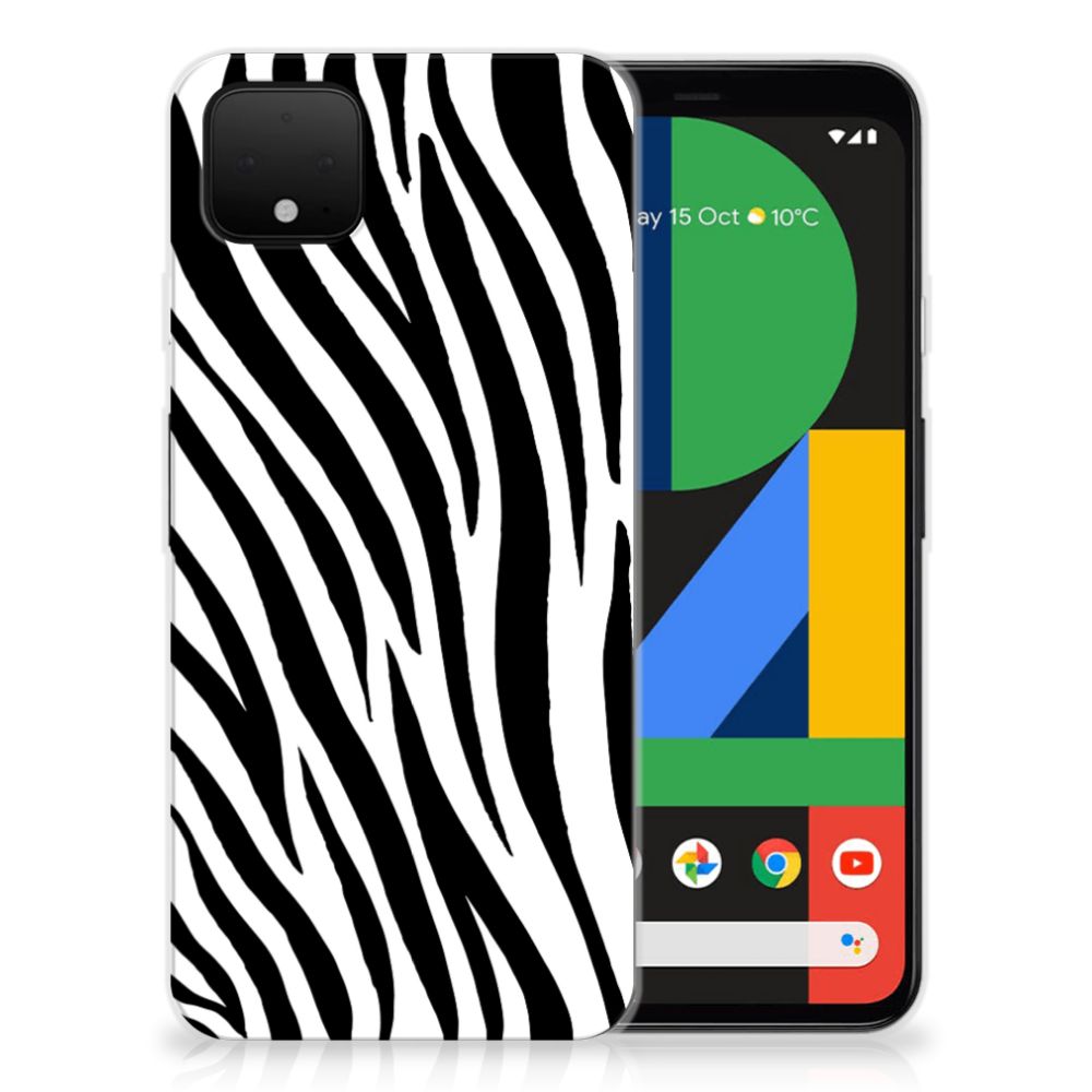 Google Pixel 4 XL TPU Hoesje Zebra