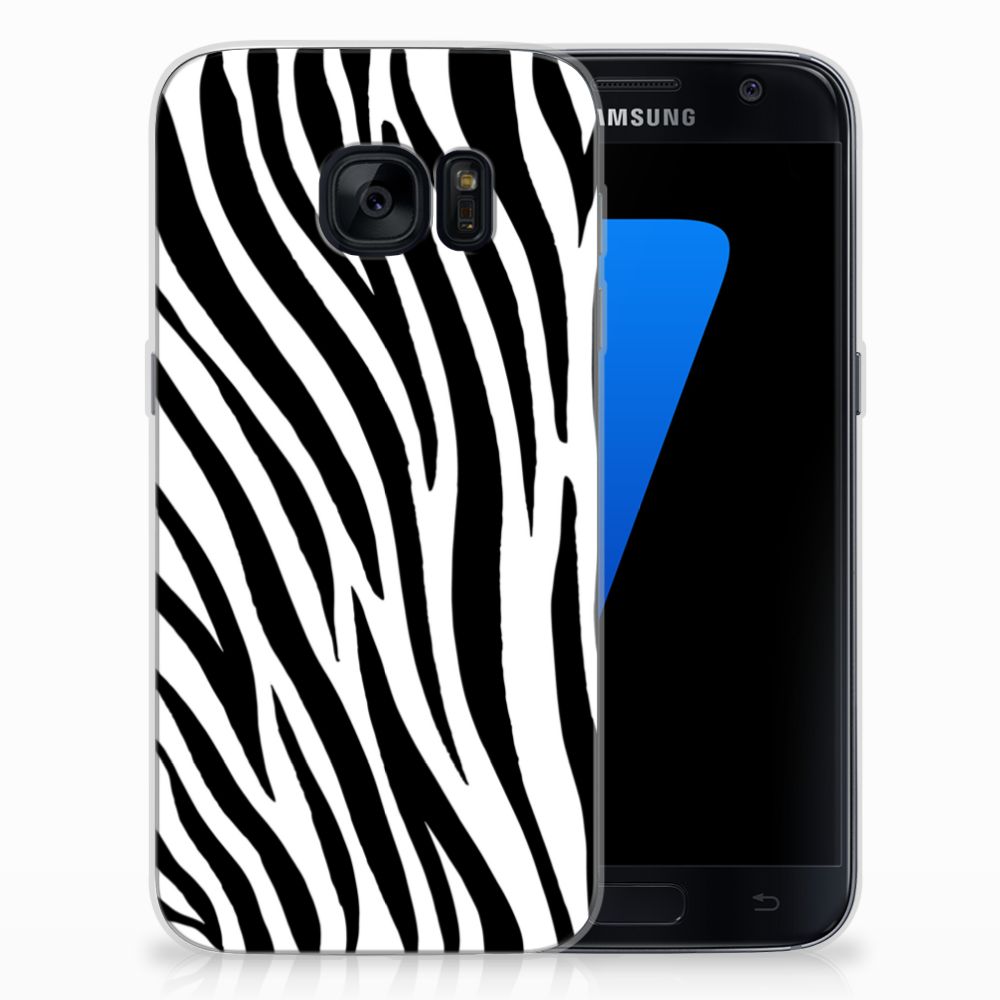 Samsung Galaxy S7 TPU Hoesje Zebra