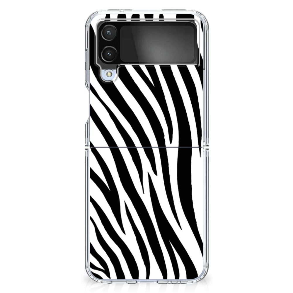 Samsung Galaxy Z Flip 4 TPU Hoesje Zebra