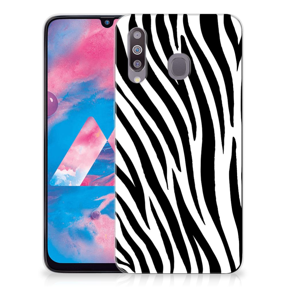Samsung Galaxy M30 TPU Hoesje Zebra