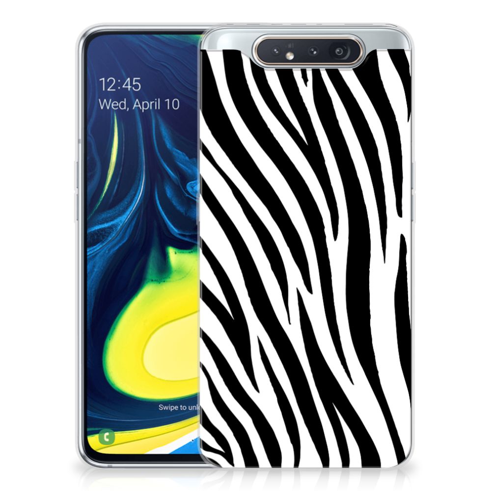 Samsung Galaxy A80 TPU Hoesje Zebra