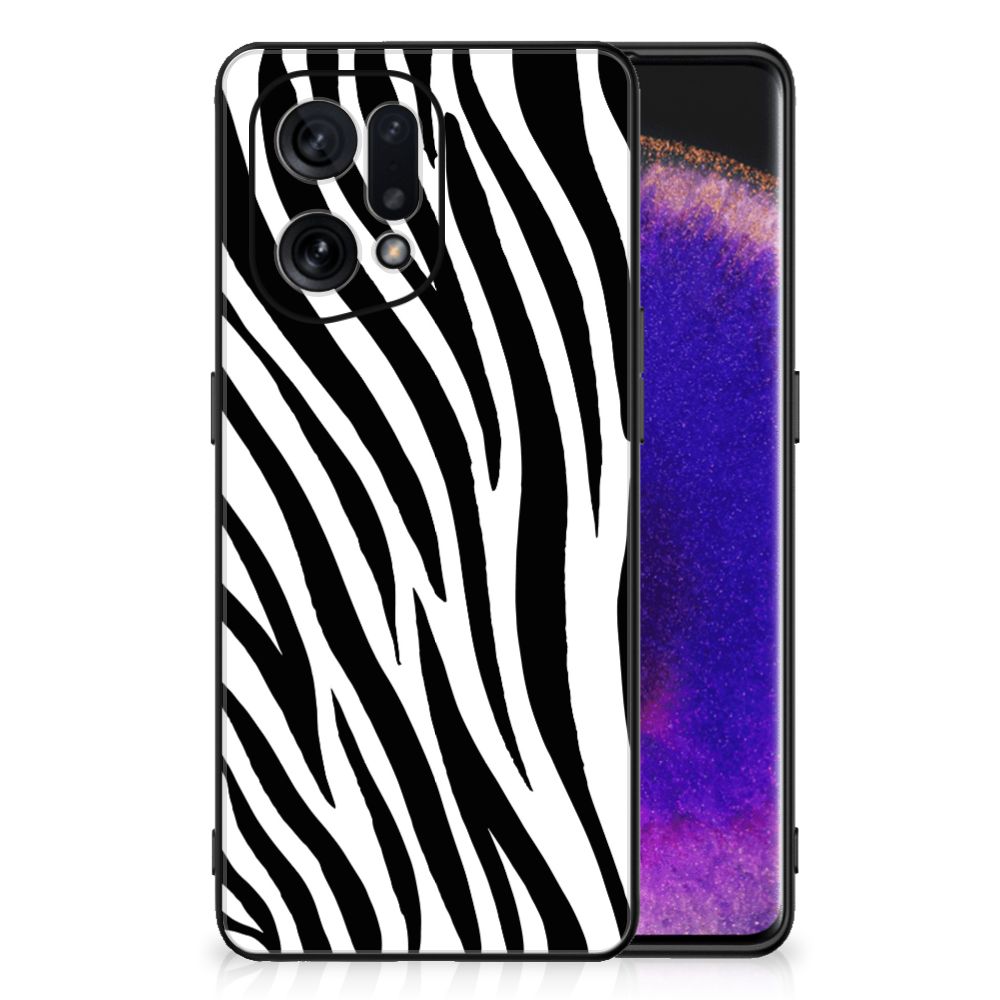 OPPO Find X5 Dierenprint Telefoonhoesje Zebra