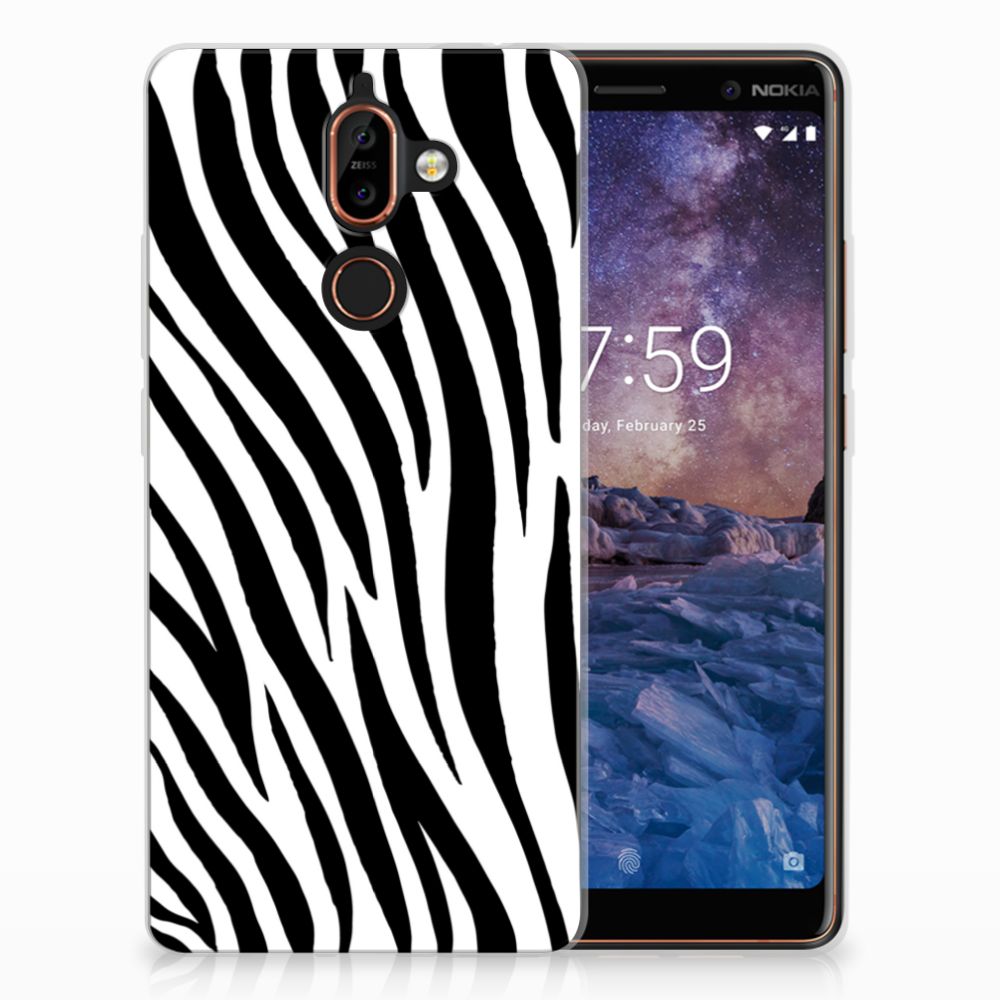 Nokia 7 Plus TPU Hoesje Design Zebra