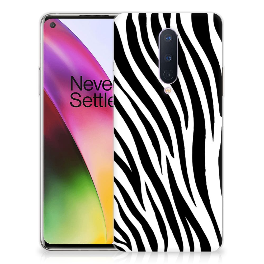 OnePlus 8 TPU Hoesje Zebra