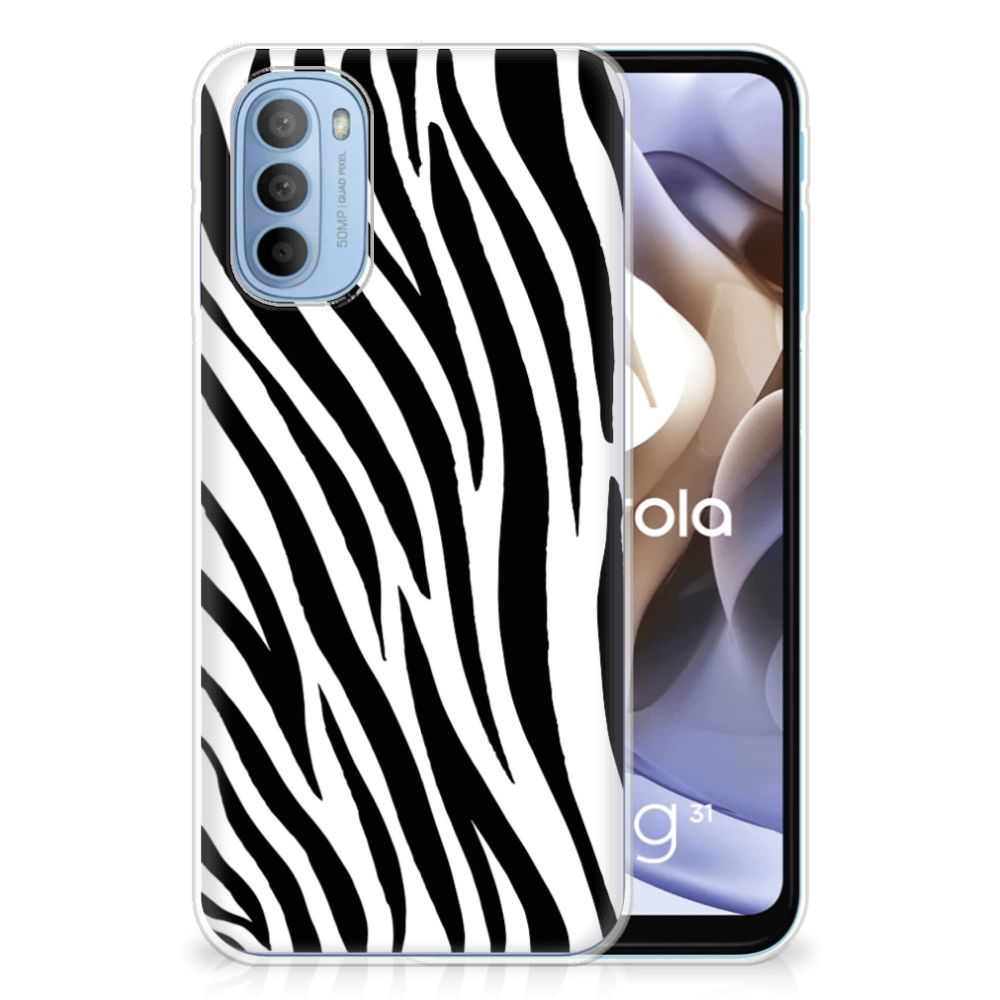 Motorola Moto G31 | G41 TPU Hoesje Zebra