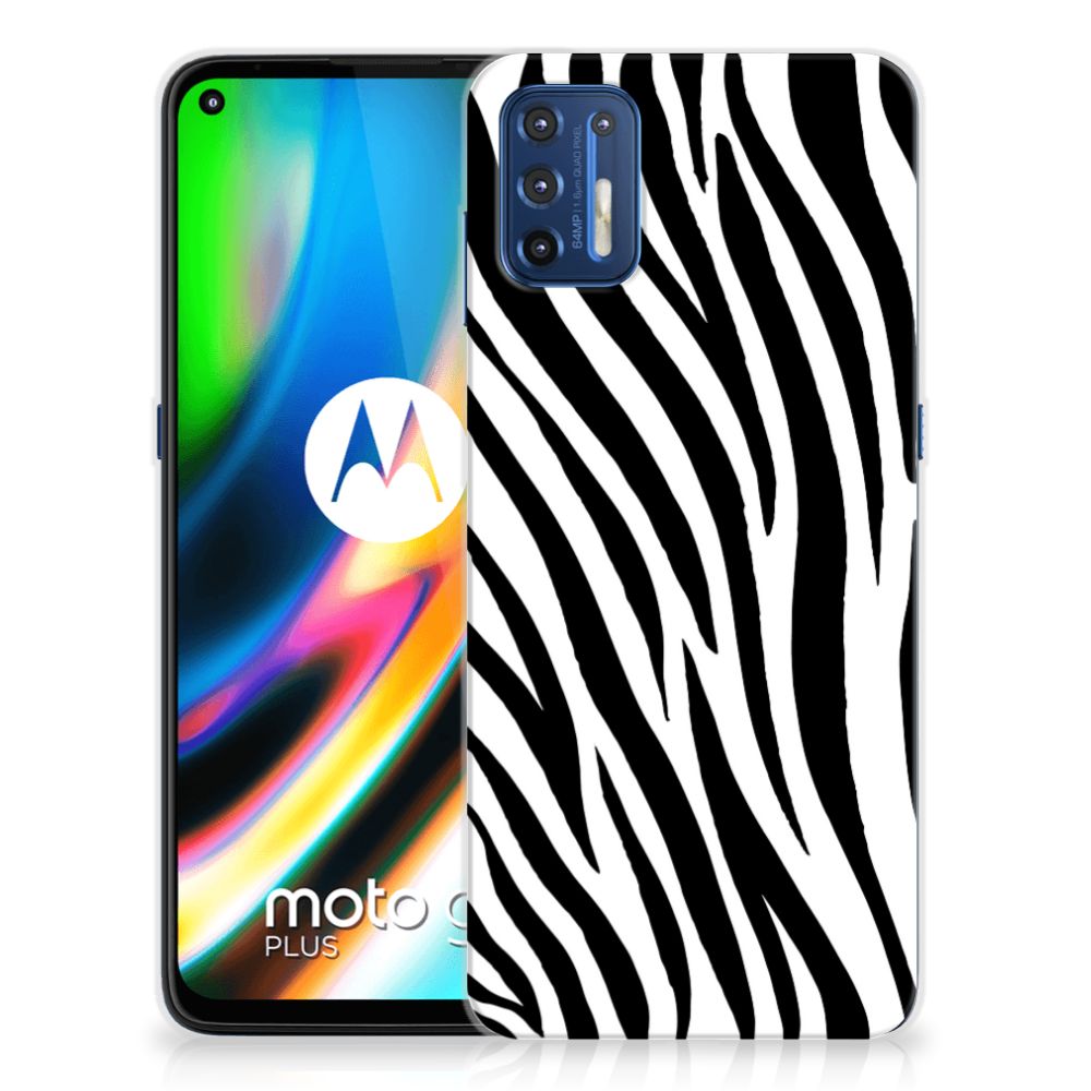 Motorola Moto G9 Plus TPU Hoesje Zebra