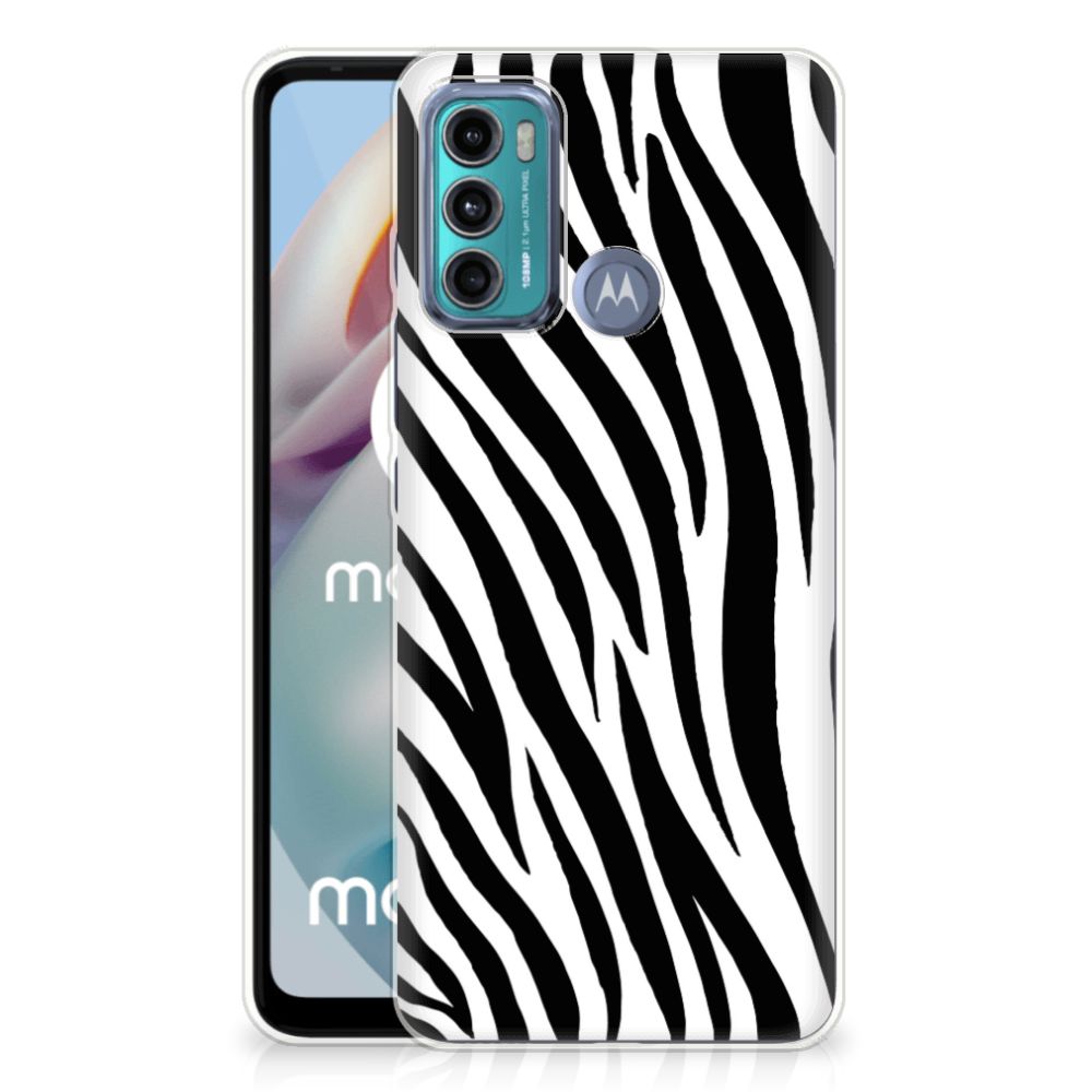 Motorola Moto G60 TPU Hoesje Zebra