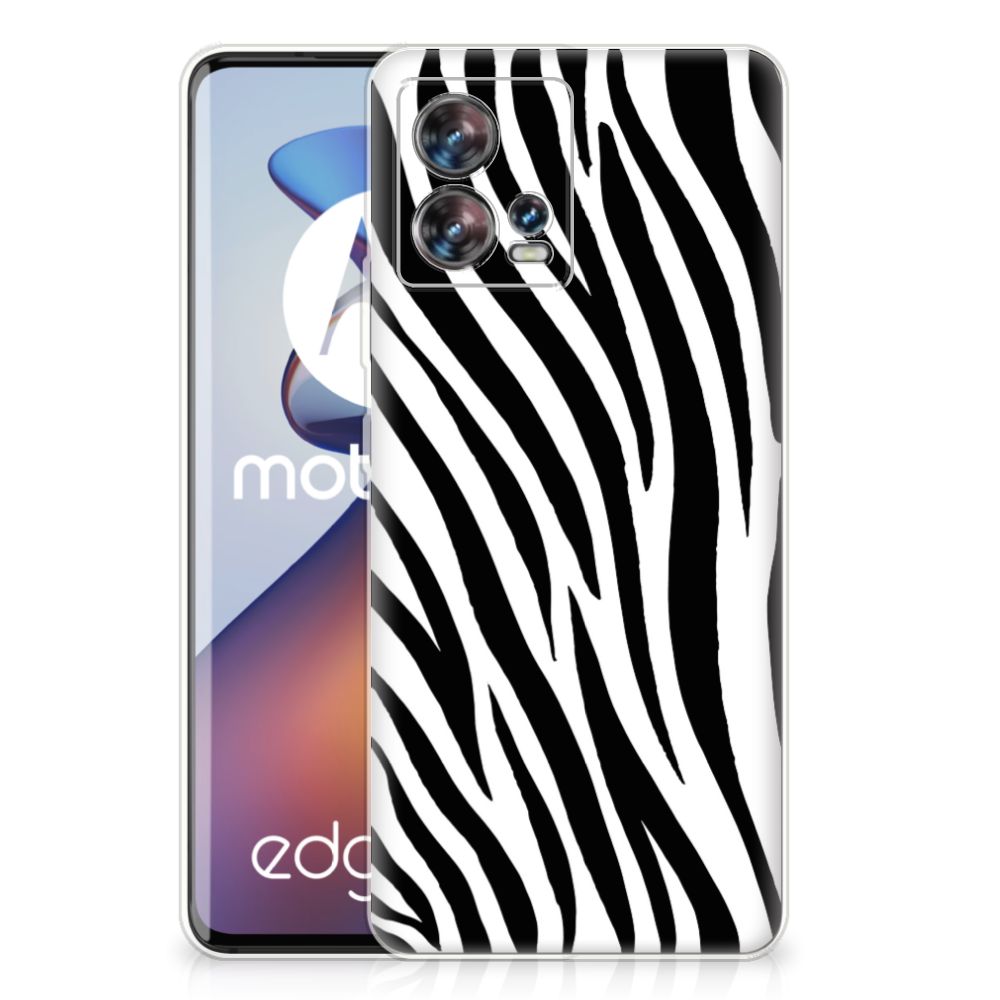 Motorola Edge 30 Fusion TPU Hoesje Zebra